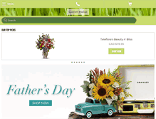 Tablet Screenshot of garrettflorist.com